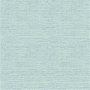 Bluestem Aqua Faux Grasscloth Wallpaper