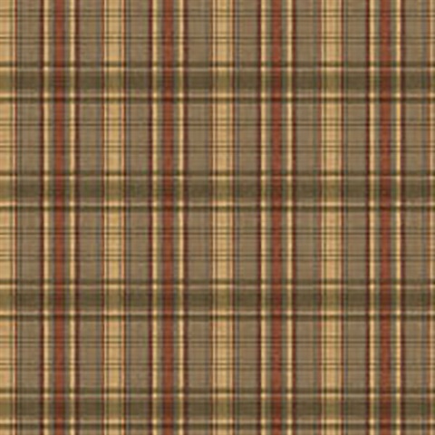 Bluewater Navy Sunny Plaid Wallpaper
