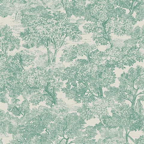 Beverly Blue Floral Wallpaper