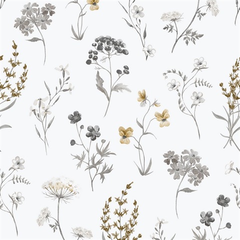 Botanical Spring Blossom Wallpaper