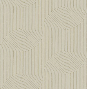 Braddock Taupe & Gold Wallpaper