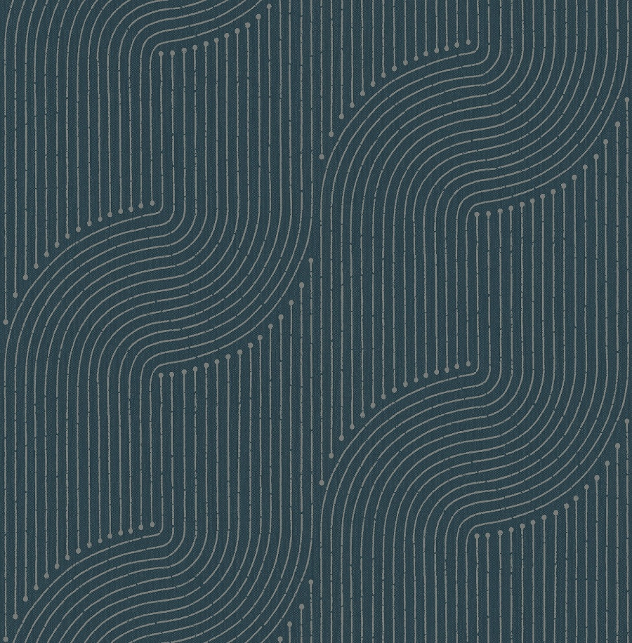 Braddock Teal Wallpaper