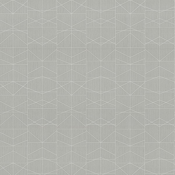 Braxton Grey Geometric Wallpaper