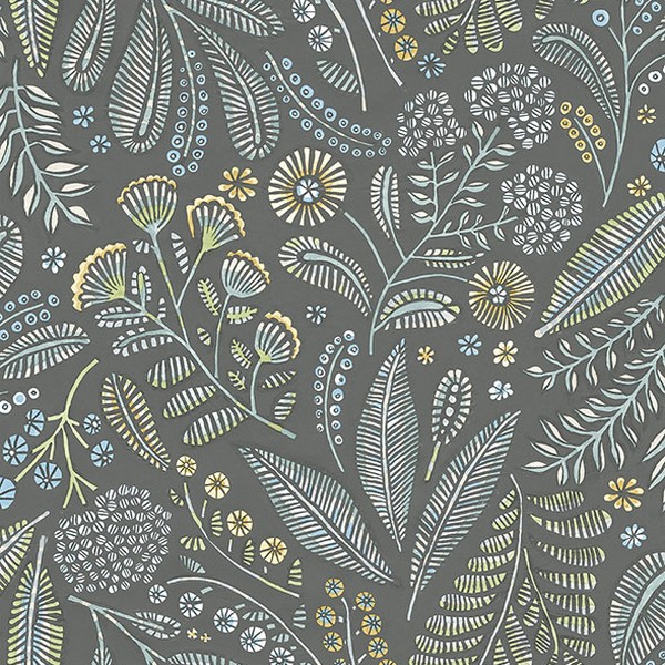 Briar Grey Floral Wallpaper