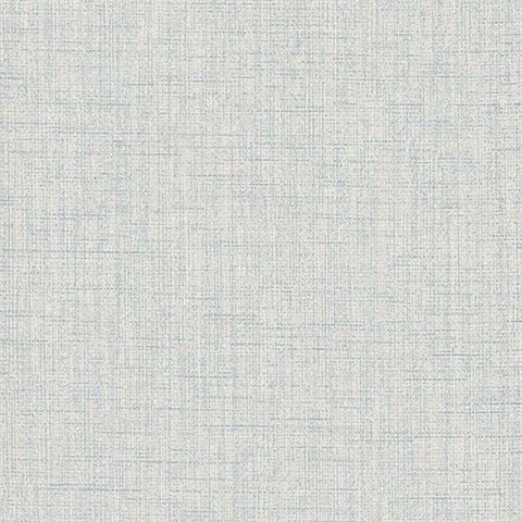 Broadwick Light Blue Faux Linen Wallpaper