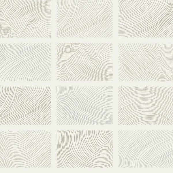 Bronson Ivory Topography Wallpaper