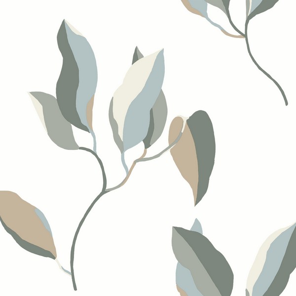 Brushwork Branches Mineral & Olive Wallpaper