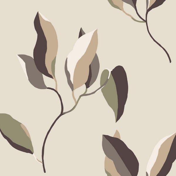 Brushwork Branches Violet Wallpaper