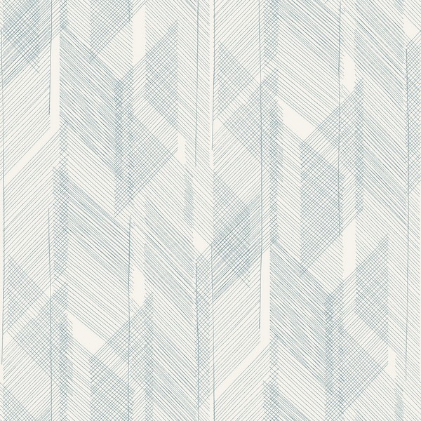 Bryant Blue Crosshatch Wallpaper
