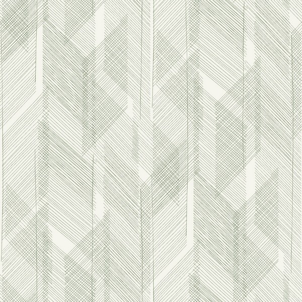 Bryant Evergreen Crosshatch Wallpaper