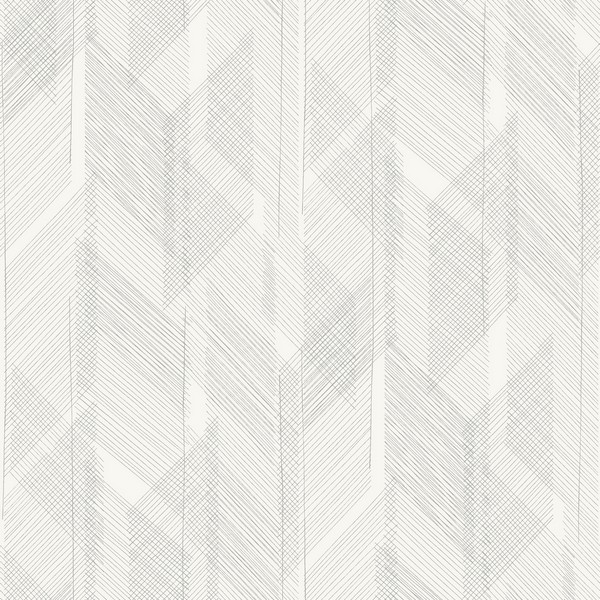 Bryant Silver Crosshatch Wallpaper