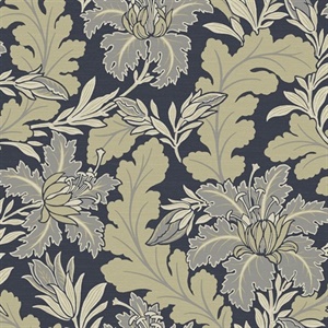 Butterfield Navy Floral Wallpaper