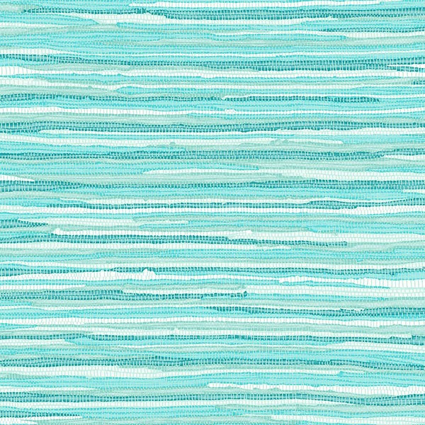 Cabana Turquoise Faux Grasscloth Wallpaper