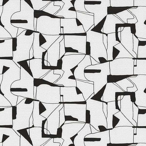 Calder Black Abstract Wallpaper