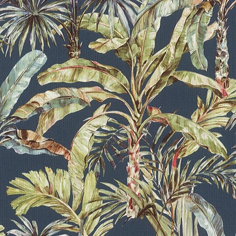 Calle Blue Tropical Wallpaper