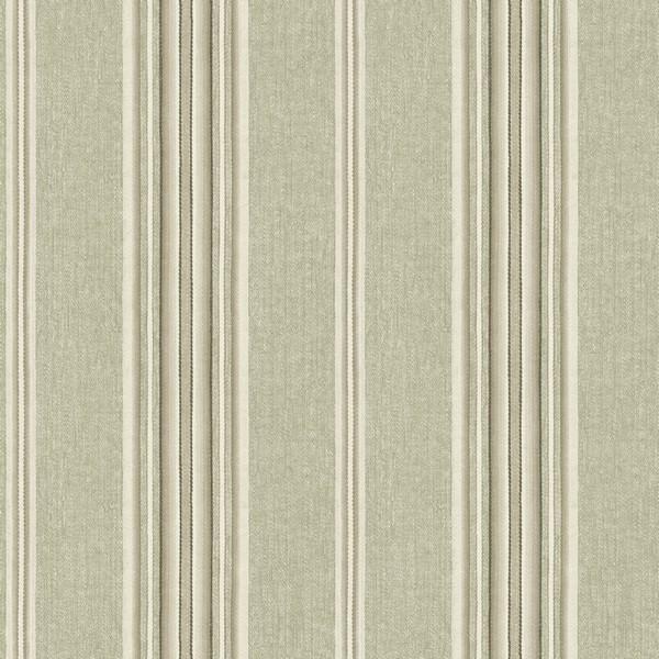 Calvados Moss Linen Stripe Wallpaper