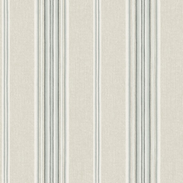 Calvados Turquoise Linen Stripe Wallpaper