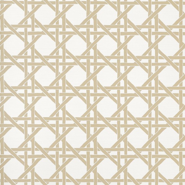 Canary Trellis Beige Wallpaper