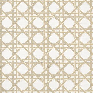 Canary Trellis Beige Wallpaper