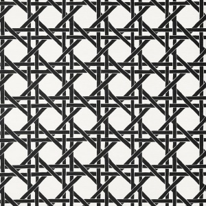 Canary Trellis Black Wallpaper