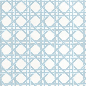 Canary Trellis Light Blue Wallpaper