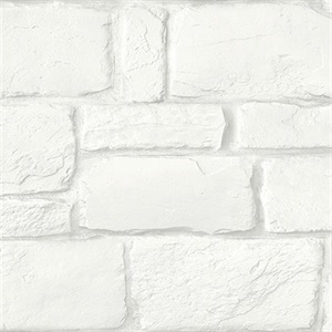 Casablanca White Stone Wallpaper