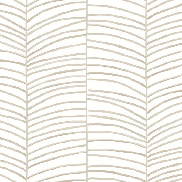 Cascade Palm Chevron Dune Wallpaper