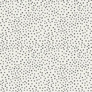 Cassie Black Petite Polka Wallpaper