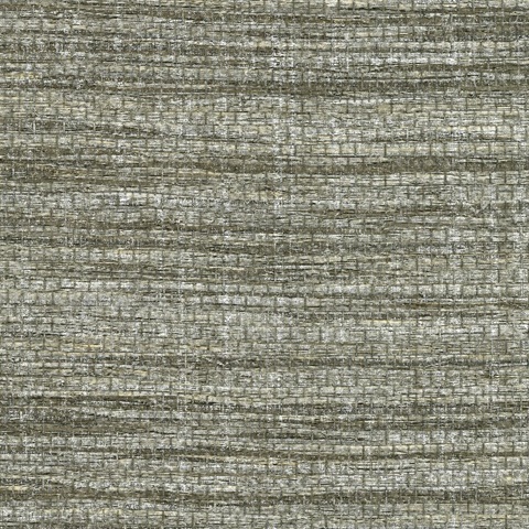 Cavite Grey Grasscloth Wallpaper