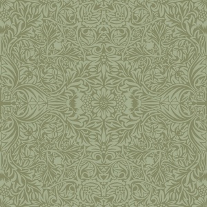 Ceiling Green Intricate Floral Wallpaper