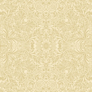 Ceiling Yellow Intricate Floral Wallpaper