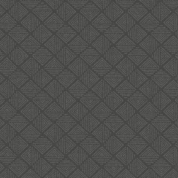 Center Square Charcoal Wallpaper