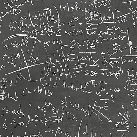 Chalkboard Black Equation Wallpaper
