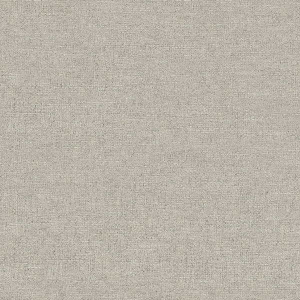 Chambray Grey Fabric Weave Wallpaper