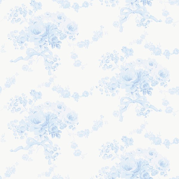 Charlamagne Harbor Powdered Blue Wallpaper