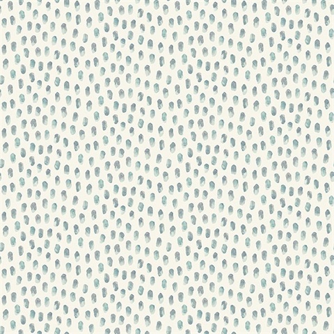 Sand Drips Aqua Painted Dots Wallpaper