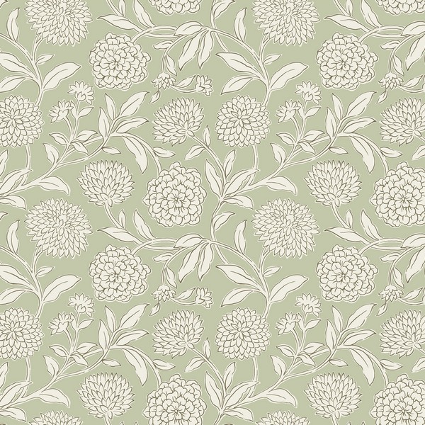 Chatsworth Garden Light Green Wallpaper