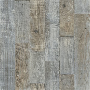 Chebacco Slate Wooden Planks Wallpaper