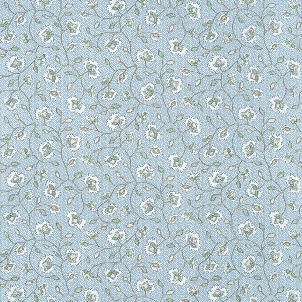 Chelsea Soft Blue and Green Wallpaper