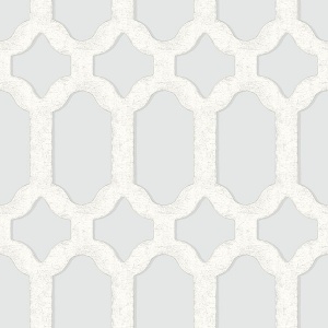 Chervil Sky Blue Trellis Wallpaper