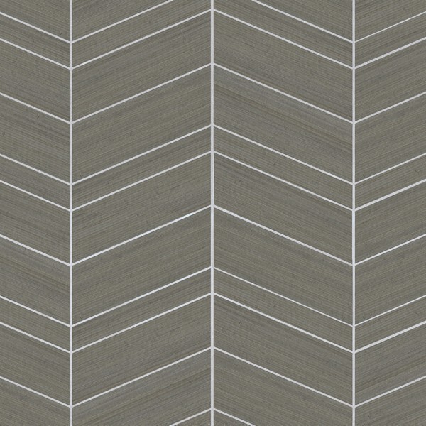Chevron Abaca Portabella Grasscloth Wallpaper