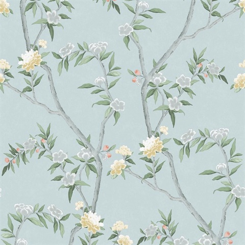 Chinoiserie Spring Blossom Wallpaper