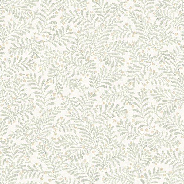 Chrysantha Sage Berry Branches Wallpaper