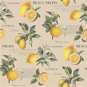 Citron Botanical Wallpaper