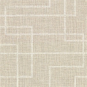 Clarendon Wheat Geometric Faux Grasscloth Wallpaper