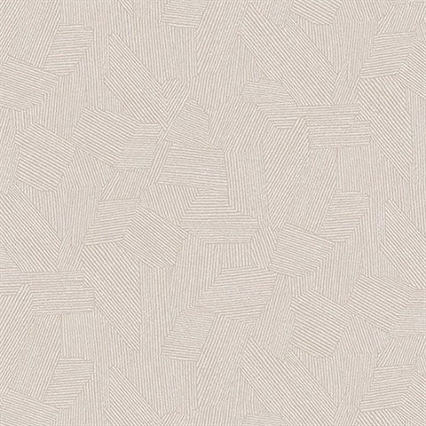 Clio Taupe Lined Geometric Wallpaper