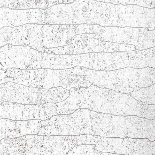 Cloud Mosaic White and Silver Wallpaper