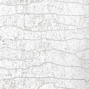 Cloud Mosaic White and Silver Wallpaper