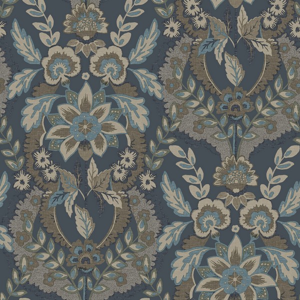 Collins Teal Wallpaper