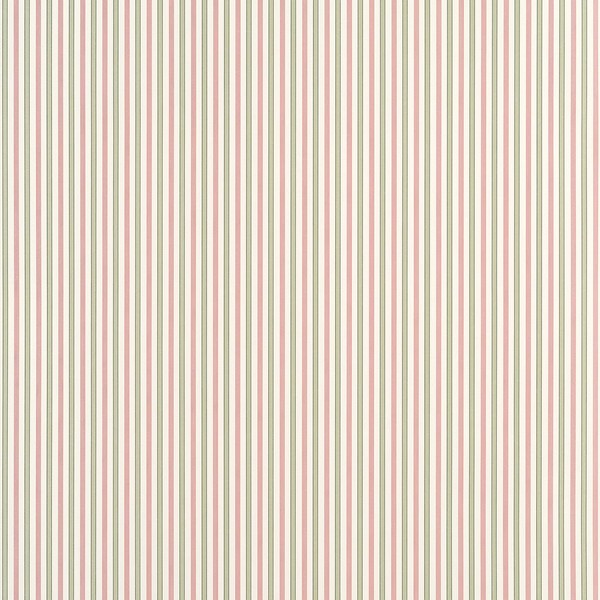 Conner Stripe Green and Pink Wallpaper